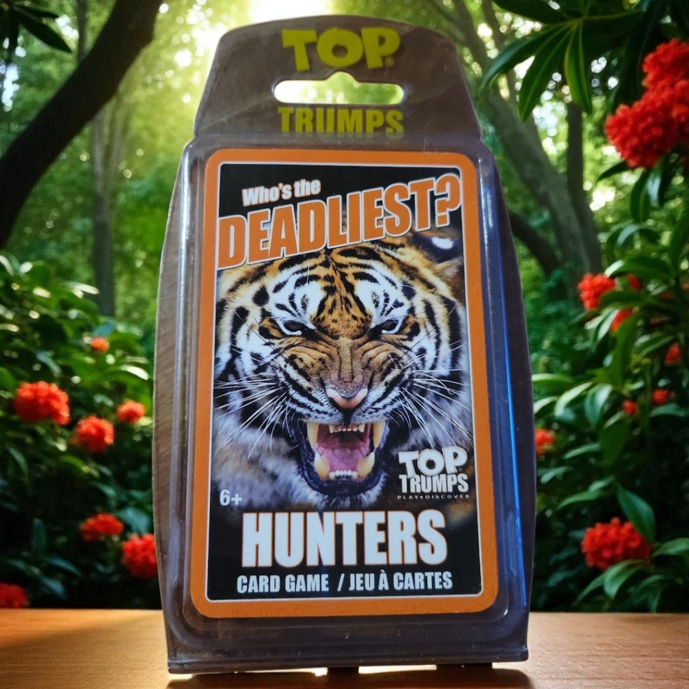 NWT Top Trumps Who's the Deadliest? Hunters Card Game 2-6 Players Ages 6+